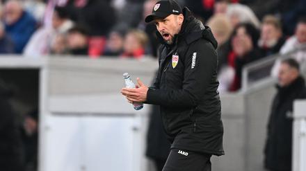 Sebastian Hoeneß und der VfB Stuttgart sind seit vier Spielen sieglos.