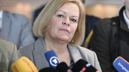 Nancy Faeser übernahm im Dezember 2021 die Leitung des  Bundesinnenministeriums.