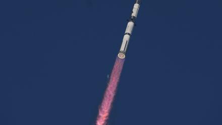 Die Rakete „Starship“ soll zum Mars fliegen.