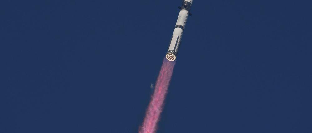 Die Rakete „Starship“ soll zum Mars fliegen.
