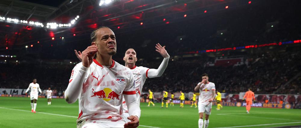 Xavi Simons wendete sich mit seinem Jubel offenbar an seine Kritiker.