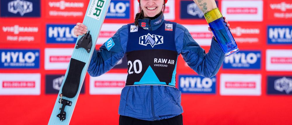Selina Freitag konnte beim Skiflug-Weltcup in Vikersund nicht noch einmal jubeln.