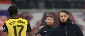 Auch unter Niko Kovac (rechts) läuft es beim BVB sehr durchwachsen.
