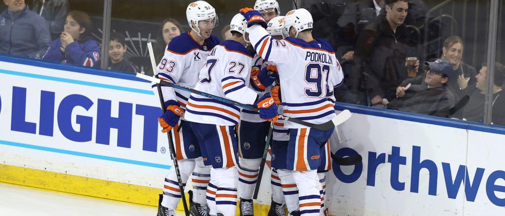 Die Oilers holen im Madison Square Garden ihren 19. Auswärtssieg.