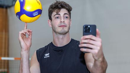 Volleyballer Tobias Krick als Social-Media-Star.