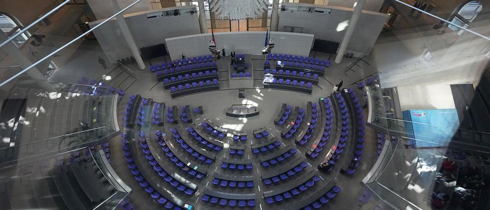 Bundestag - Sondersitzung zur Grundgesetzänderung