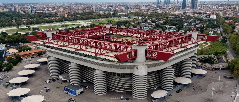 Das Giuseppe-Meazza-Stadion in Mailand gehört zu den ikonischsten im Weltfußball.