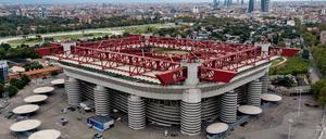 Das Giuseppe-Meazza-Stadion in Mailand gehört zu den ikonischsten im Weltfußball.