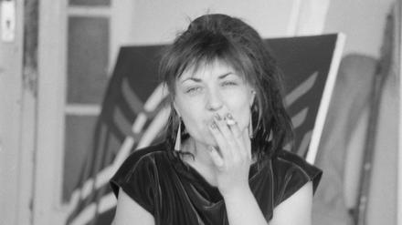 Die Lady war ein Punk: Käthe Kruse 1985 im Atelier des Künstlerhauses Bethanien.