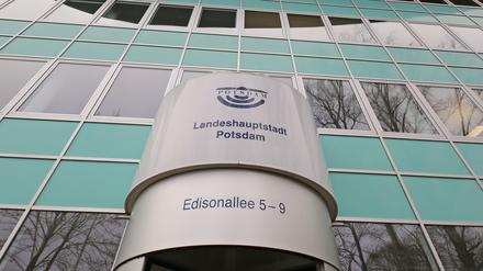 Rathaus Potsdam. Interimsstandort in der Potsdamer Edisonallee.