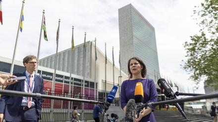  Annalena Baerbock bei den Vereinten Nationen in New York