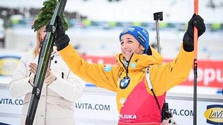 Für Franziska Preuß läuft es in dieser Saison blendend.