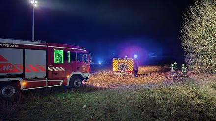 Die Feuerwehr löschte in Potsdam zwei Vegetationsbrände.