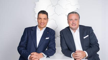 Sassan Hilgendorf und Daniel Ritter, Geschäftsführende Gesellschafter bei Von Poll Immobilien: Ein Mehrheitsanteil an dem Makler soll verkauft werden (Archivbild)