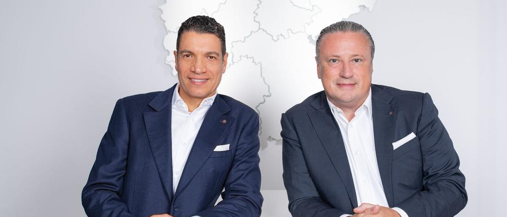 Sassan Hilgendorf und Daniel Ritter, Geschäftsführende Gesellschafter bei Von Poll Immobilien: Ein Mehrheitsanteil an dem Makler soll verkauft werden (Archivbild)