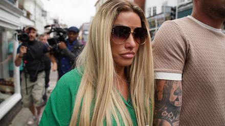 Ex-Model Katie Price hier im südenglischen Lewes im Jahr 2022. 