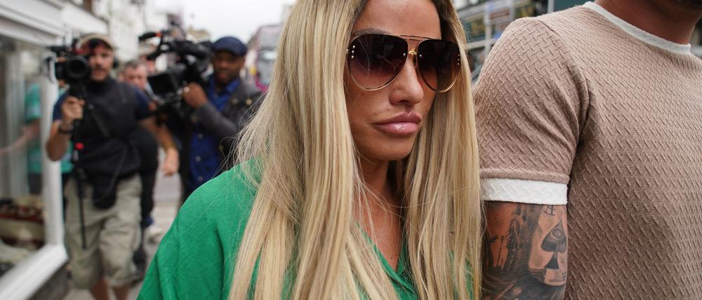Ex-Model Katie Price hier im südenglischen Lewes im Jahr 2022.
