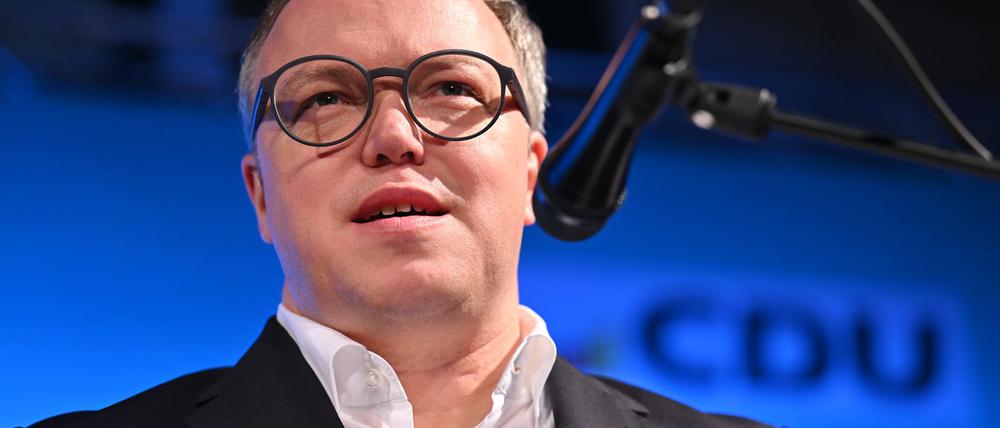 Auch Thüringens Ministerpräsident Mario Voigt (CDU) gehört zur Riege der ostdeutschen Ministerpräsidenten. (Archivbild)