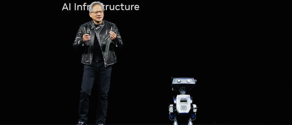 Nvidia CEO Jensen Huang delivers the keynote for the Nvidia GPU Technology Conference (GTC) at the SAP Center in San Jose, California, U.S. March 18, 2025.  REUTERS/Brittany Hosea-Small