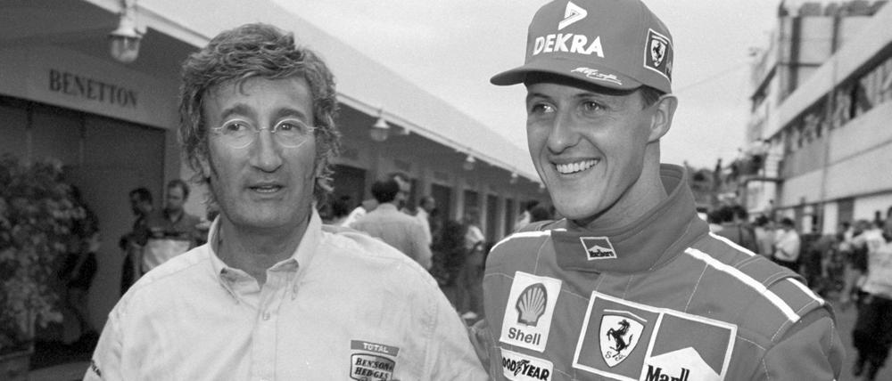 Eddie Jordan (l), einstiger Förderer von Michael Schumacher, ist tot.