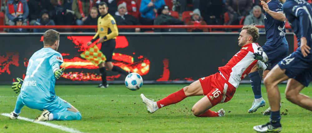Benedict Hollerbach hatte im Hinspiel für Union Berlin getroffen.