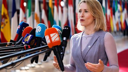 Sieht die EU-Staaten bei Militärhilfen in der Pflicht: Die EU-Außenbeauftragte Kaja Kallas. 