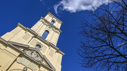 Der wiederaufgebaute Turm der Garnisonkirche in Potsdam