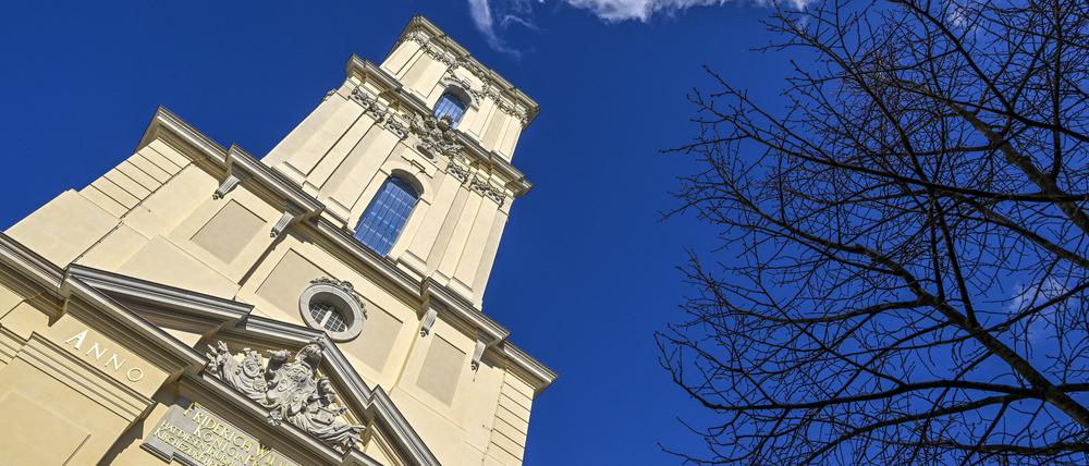 Der wiederaufgebaute Turm der Garnisonkirche in Potsdam