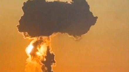 A view of smoke rising from Engels airbase, in the course of Russia-Ukraine conflict, in Engels, Saratov Region, Russia, March 20, 2025 in this screen grab obtained from a social media video. SOCIAL MEDIA/via REUTERS   NO RESALES. NO ARCHIVES. MANDATORY CREDIT.