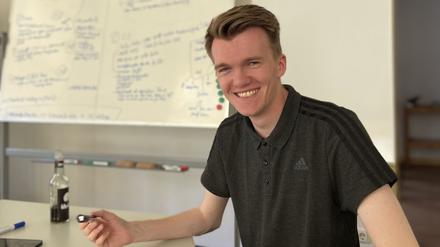 Luca Piwodda ist Bürgermeister in Gartz (Oder).
