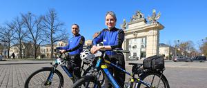 Fahrradstreife für das Potsdamer Ordnungsamt.