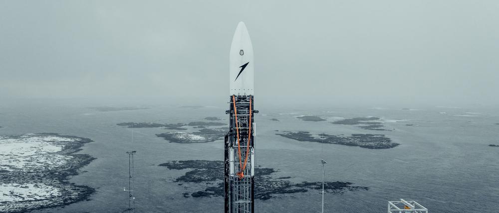 Die Rakete von Isar Aerospace. (Handout)