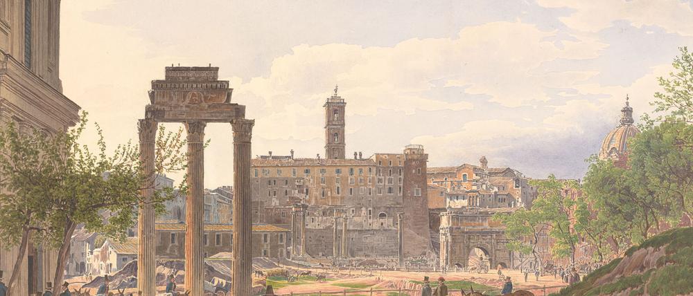 Jakob Alt, Forum Romanum in Rom, 1837