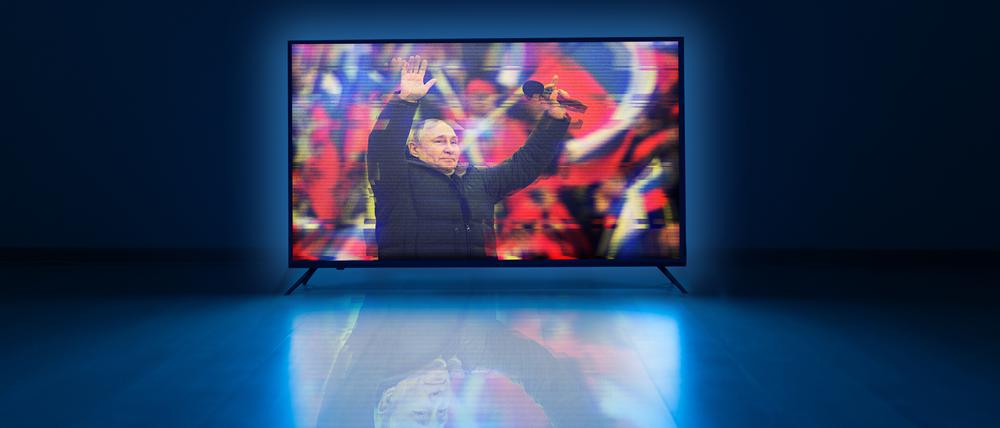Wladimir Putin auf allen Kanälen.