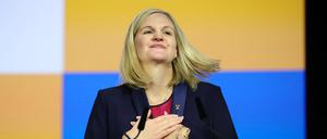Kirsty Coventry bei der Wahl zur neuen Präsidentin des Internationalen Olympischen Komitees.