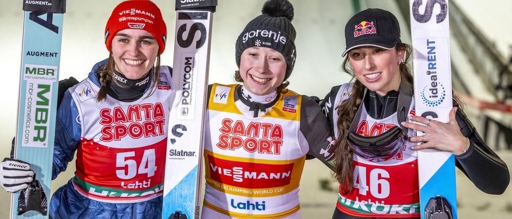 Selina Freitag und Nika Prevc überragten in diesem Winter.