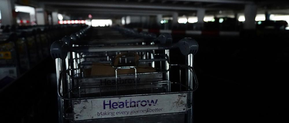 Am Flughafen Heathrow herrscht noch Stillstand.