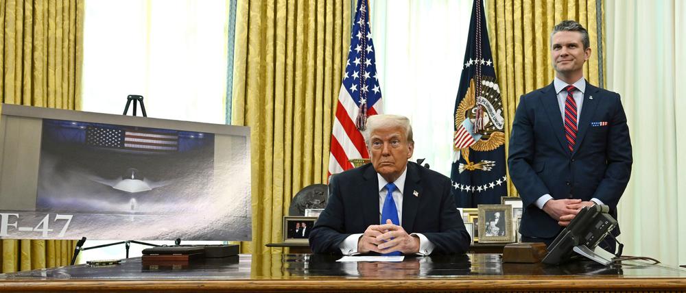 Trump verspricht den „fortschrittlichsten, fähigsten und tödlichsten“ Kampfjet aller Zeiten.