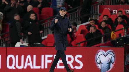 Thomas Tuchel sieht nach Englands 2:0 gegen Albanien noch viel Raum für Verbesserungen.