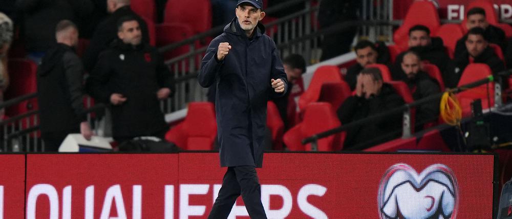 Thomas Tuchel sieht nach Englands 2:0 gegen Albanien noch viel Raum für Verbesserungen.