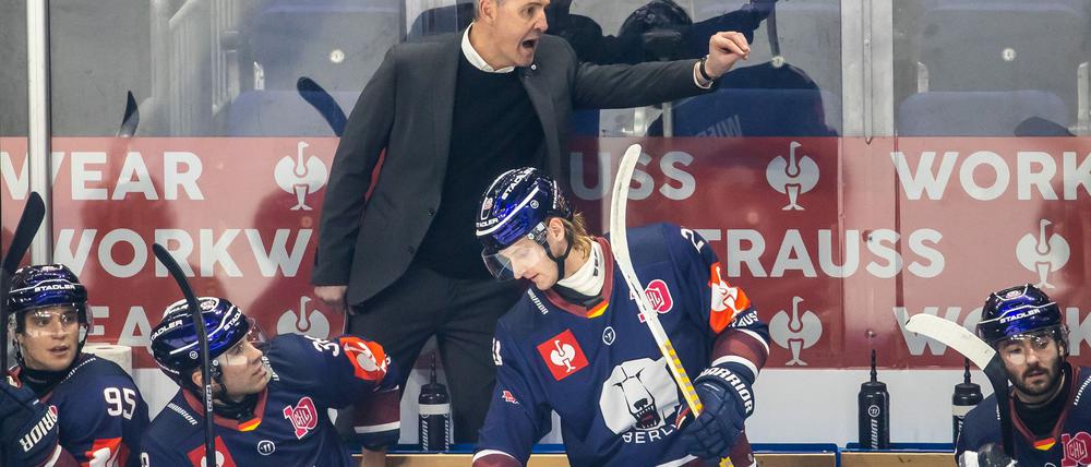 Eisbären-Coach Serge Aubin hatte nach der Niederlage gegen Straubing viel zu kritisieren.