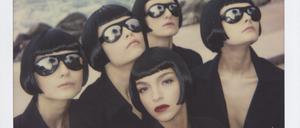 Das Polaroid von Helmut Newton entstand 2003 in Monte Carlo als Vorbereitung für Aufnahmen für die Italienische Vogue.