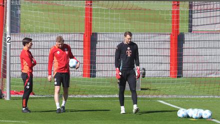 Manuel Neuer befindet sich nach seiner Wadenverletzung weiter im Aufbautraining. 