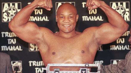 Fit mit 48. Foreman vor einem Kampf im Jahr 1997.