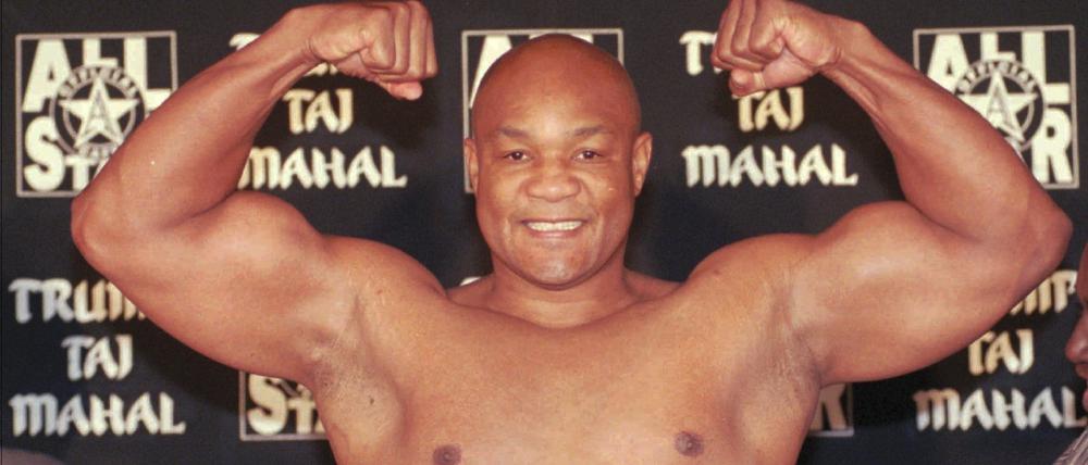 Fit mit 48. Foreman vor einem Kampf im Jahr 1997.