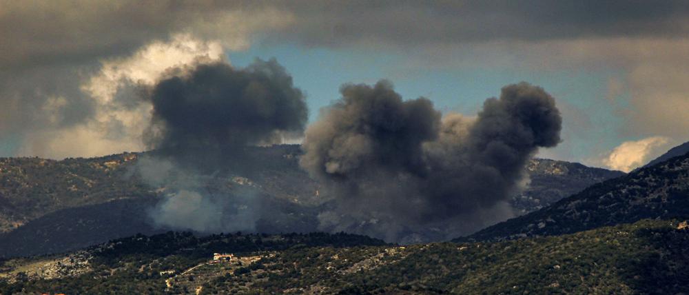 Nach Raketenbeschuss aus dem Libanon griff Israels Luftwaffe im Süden des Nachbarlandes an.