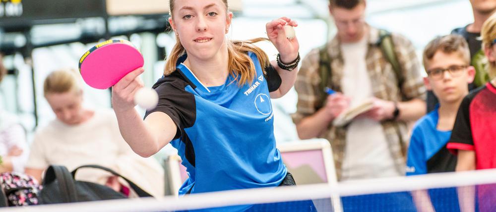 Josephina Neumann holte im Doppel einen Punkt für Eastside.