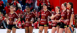 Zum Auftakt der Viertelfinalserie kassierten die Potsdamer Volleyballerinnen eine  Niederlage gegen Suhl. 