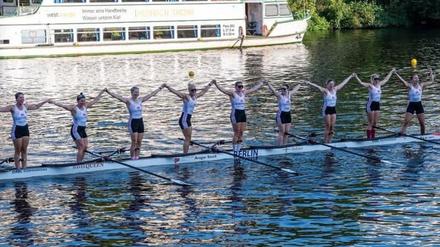 Die Ruderinnen des „Havel Queen Achter“ wurde beim Amateursportpreis mit Platz eins ausgezeichnet.