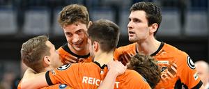 Der Auftakt ist geschafft. Die BR Volleys gewinnen ihr erstes Viertelfinale.